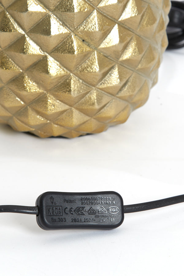 Lamp base 20x19x37 cm PINEAPPLE gold