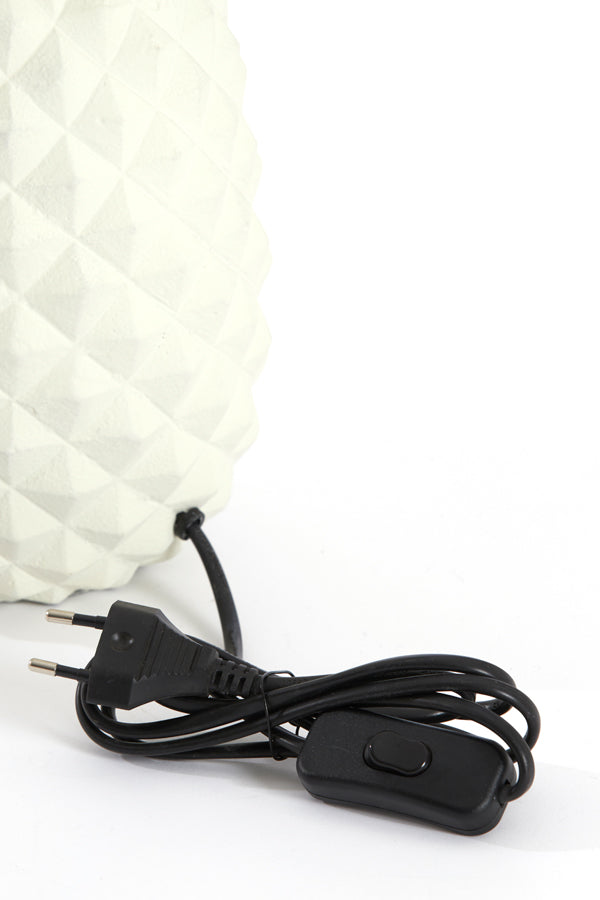 Lamp base 20x19x42 cm PINEAPPLE cream