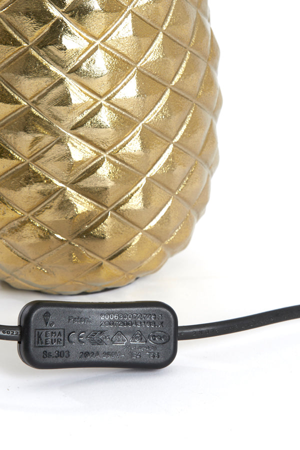 Lamp base 20x19x42 cm PINEAPPLE gold