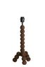 Lamp base 20x20x40 cm VEGLIO wood matt dark brown
