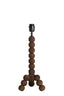 Lamp base 20x20x40 cm VEGLIO wood matt dark brown