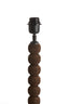 Lamp base 20x20x40 cm VEGLIO wood matt dark brown