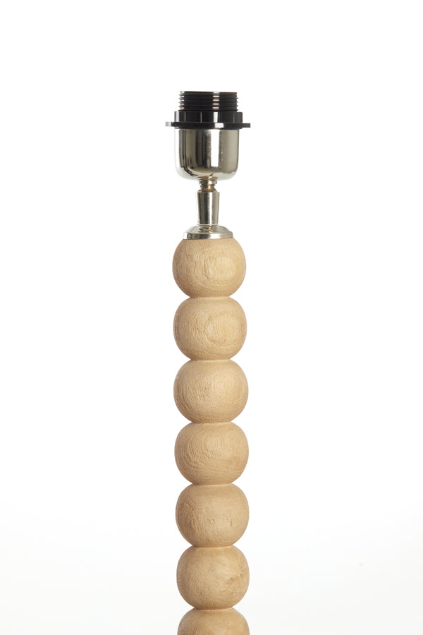 Lamp base 20x20x40 cm VEGLIO wood matt natural