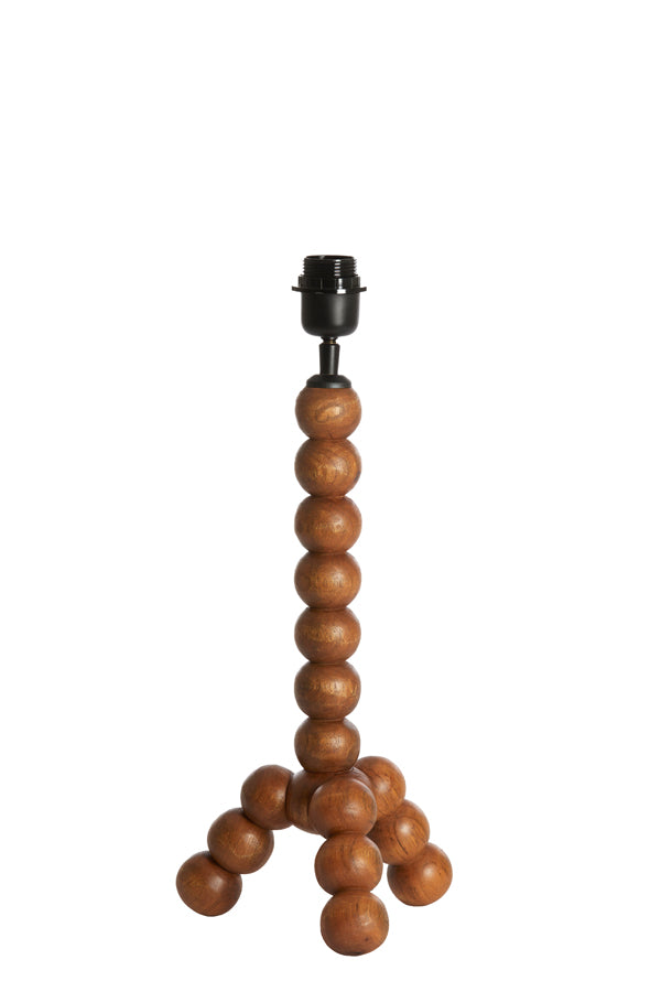 Lamp base 20x20x40 cm VEGLIO wood oil brown