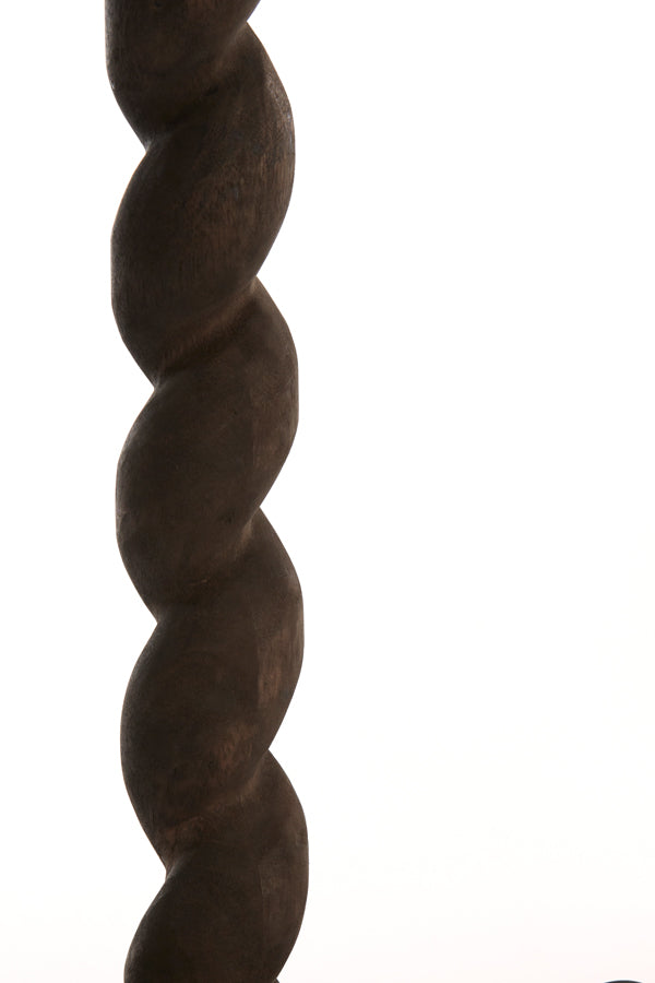 Lamp base 15x45 cm NANNO wood matt grey-brown