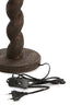 Lamp base 15x45 cm NANNO wood matt grey-brown