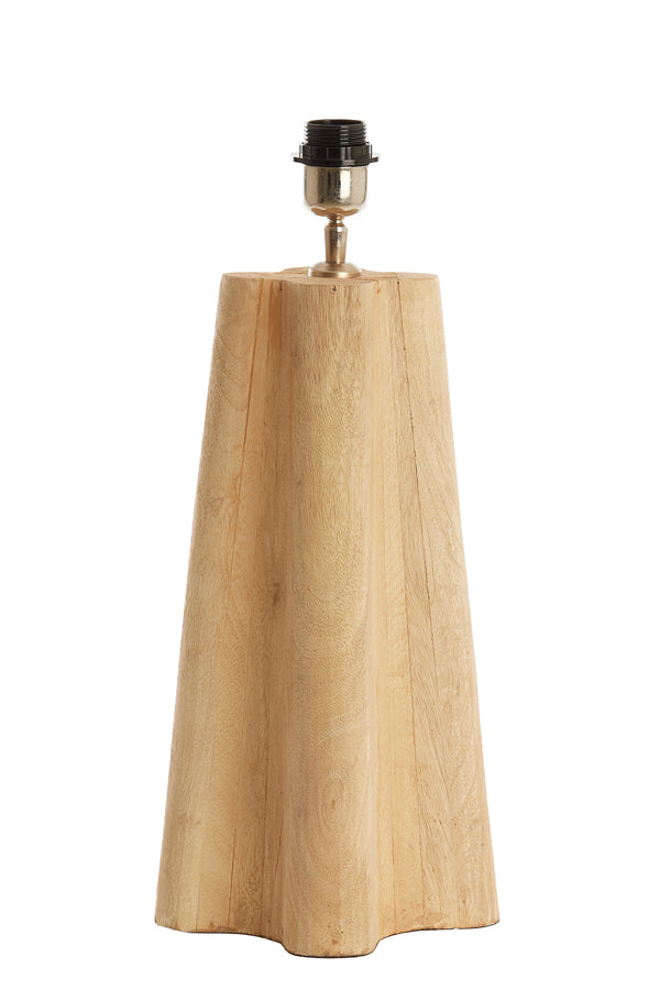 Lamp base 15x15x40 cm NAVELLI wood matt natural