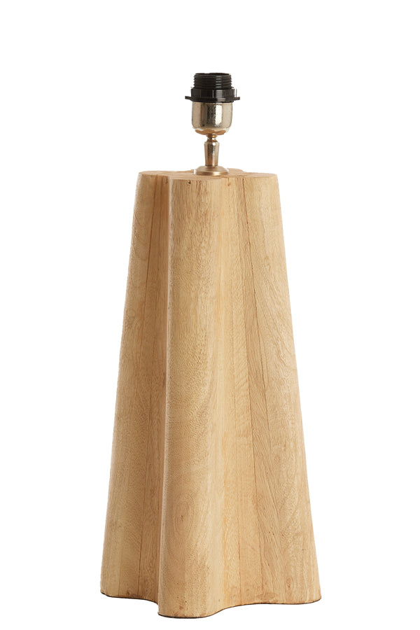 Lamp base 15x15x40 cm NAVELLI wood matt natural