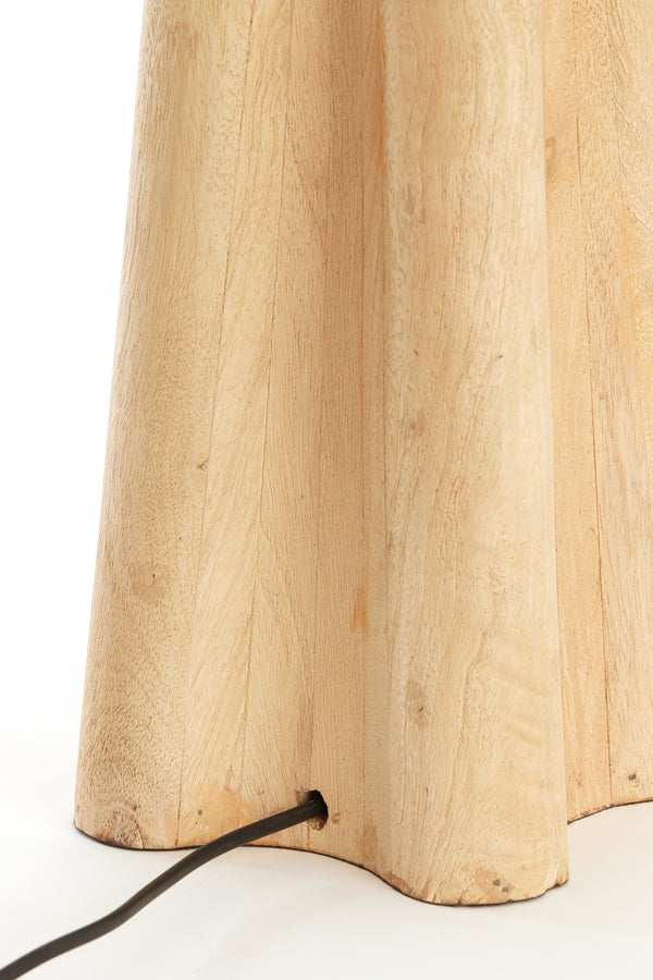 Lamp base 15x15x40 cm NAVELLI wood matt natural