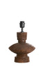 Lamp base 23x25 cm FIERA wood matt dark brown