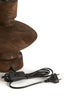Lamp base 23x25 cm FIERA wood matt dark brown