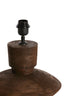 Lamp base 31x31 cm FIERA wood matt dark brown