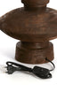 Lamp base 31x31 cm FIERA wood matt dark brown