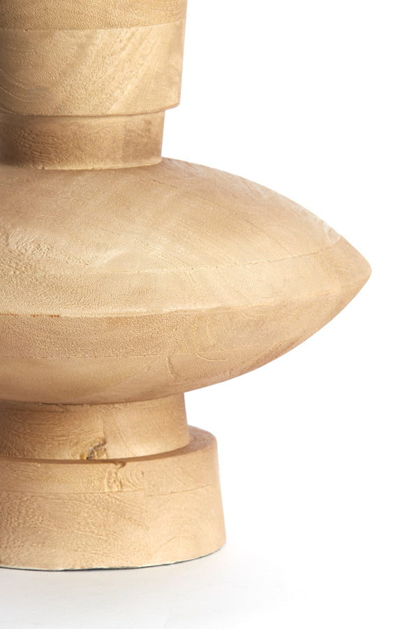 Lamp base 31x31 cm FIERA wood matt natural