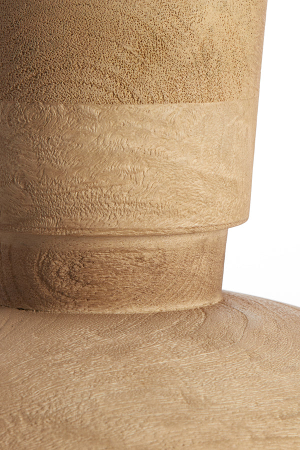 Lamp base 31x31 cm FIERA wood matt natural