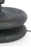 Lamp base 20x9 cm EBOLI wood matt black