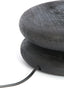 Lamp base 20x9 cm EBOLI wood matt black