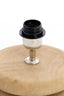 Lamp base 20x9 cm EBOLI wood matt natural