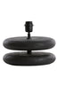 Lamp base 25x9 cm EBOLI wood matt black