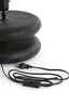 Lamp base 25x9 cm EBOLI wood matt black