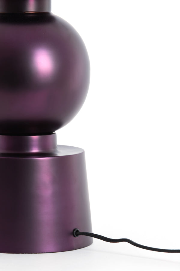 Lamp base 18x47 cm BODIOSA metallic matt purple