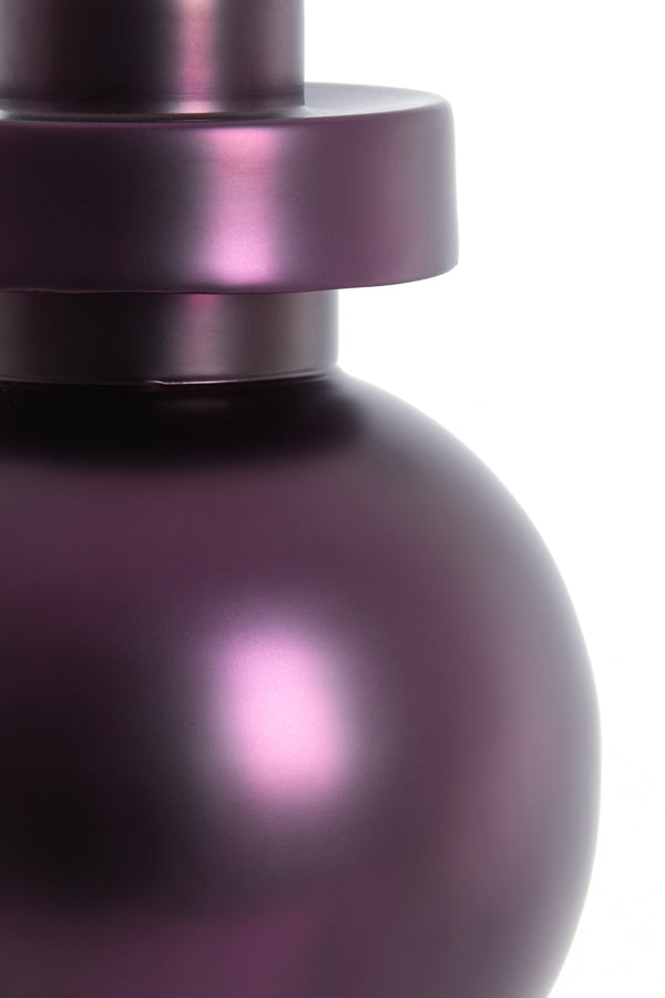 Lamp base 18x47 cm BODIOSA metallic matt purple