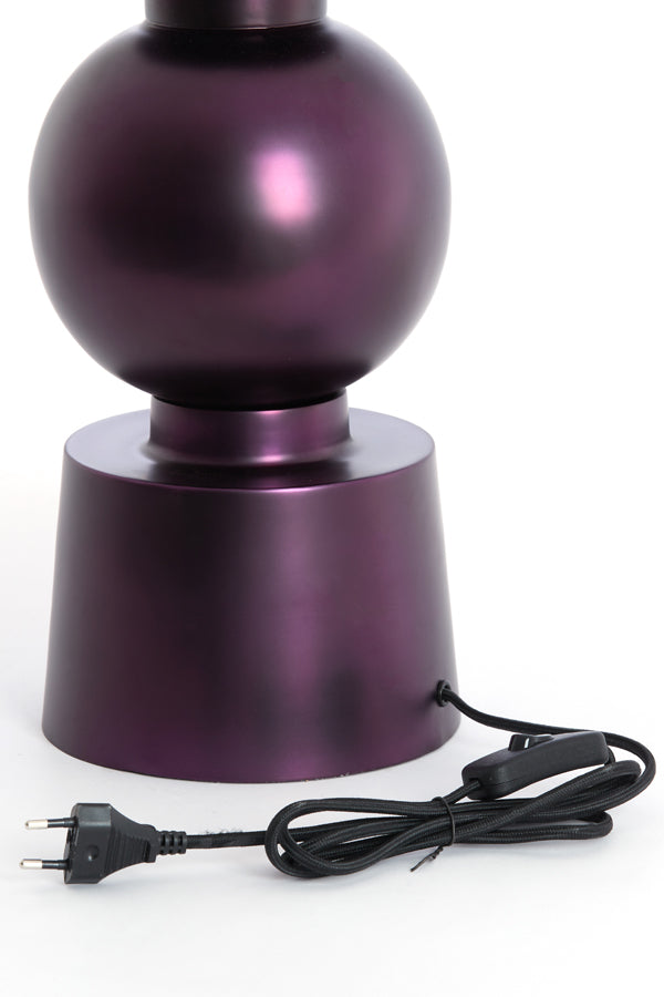 Lamp base 18x47 cm BODIOSA metallic matt purple