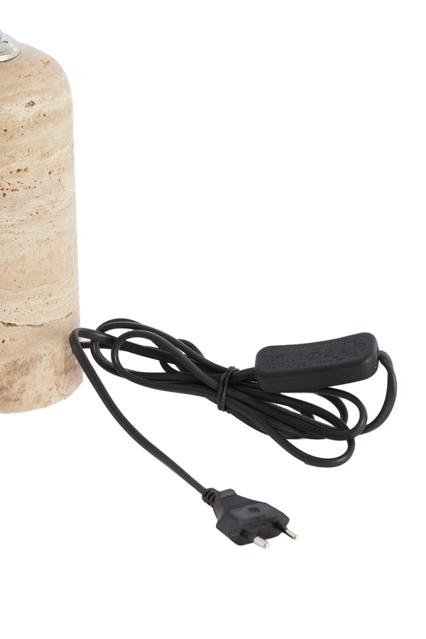 Lamp base 9x18 cm MALAKAI travertine sand