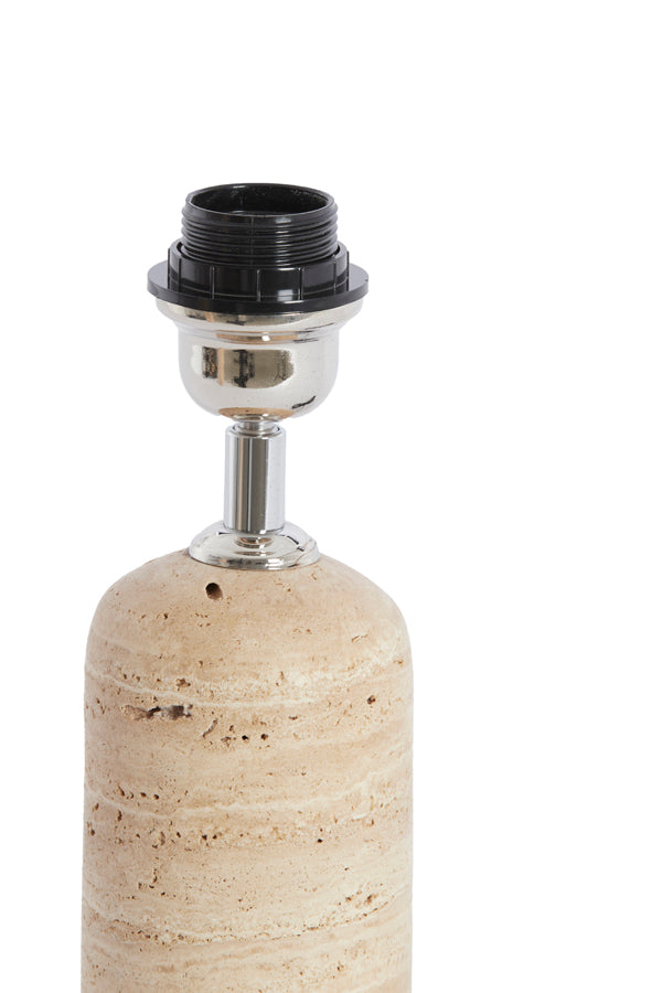 Lamp base 9x18 cm MALAKAI travertine sand