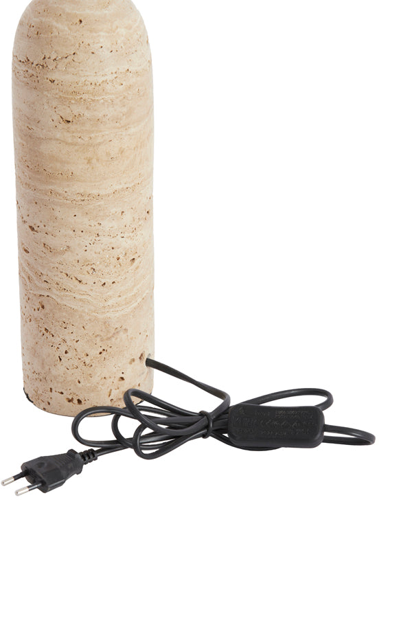 Lamp base 9x28 cm MALAKAI travertine sand