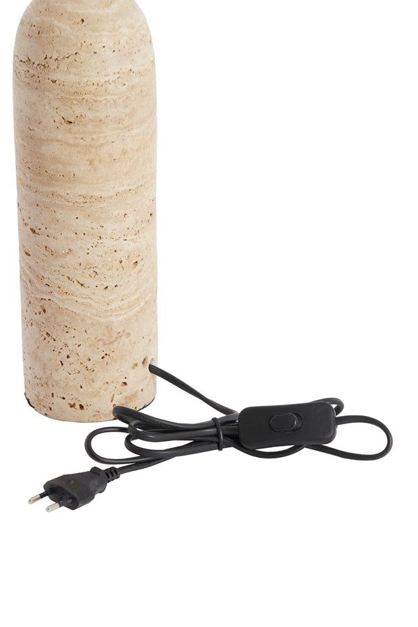 Lamp base 9x28 cm MALAKAI travertine sand