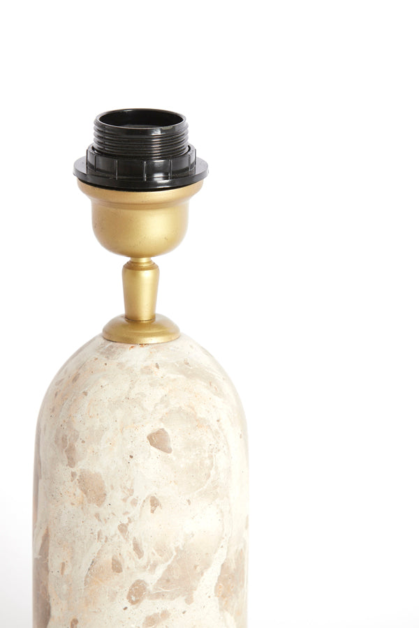 Lamp base 9x18 cm MALIKI marble sand
