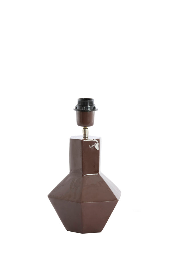 Lamp base 19x30 cm CALIRA dark brown