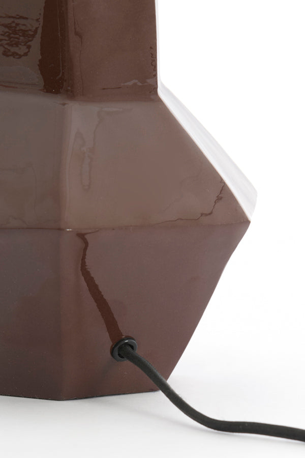 Lamp base 19x30 cm CALIRA dark brown