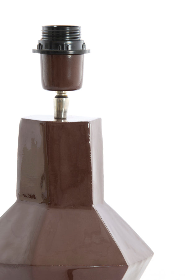 Lamp base 19x30 cm CALIRA dark brown