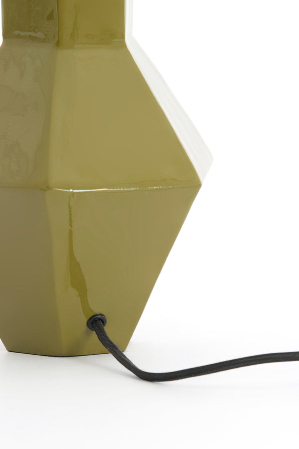 Lamp base 19x40 cm CALIRA olive green