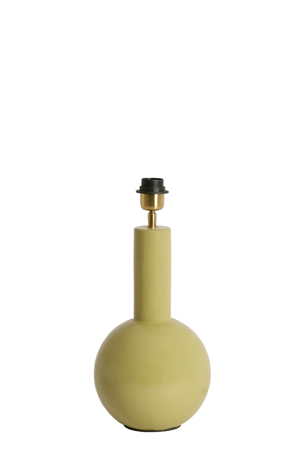 Lamp base 19,5x38,5 cm BENAO shiny olive green