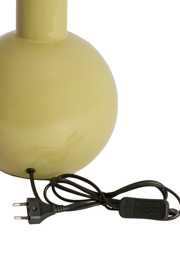 Lamp base 19,5x38,5 cm BENAO shiny olive green
