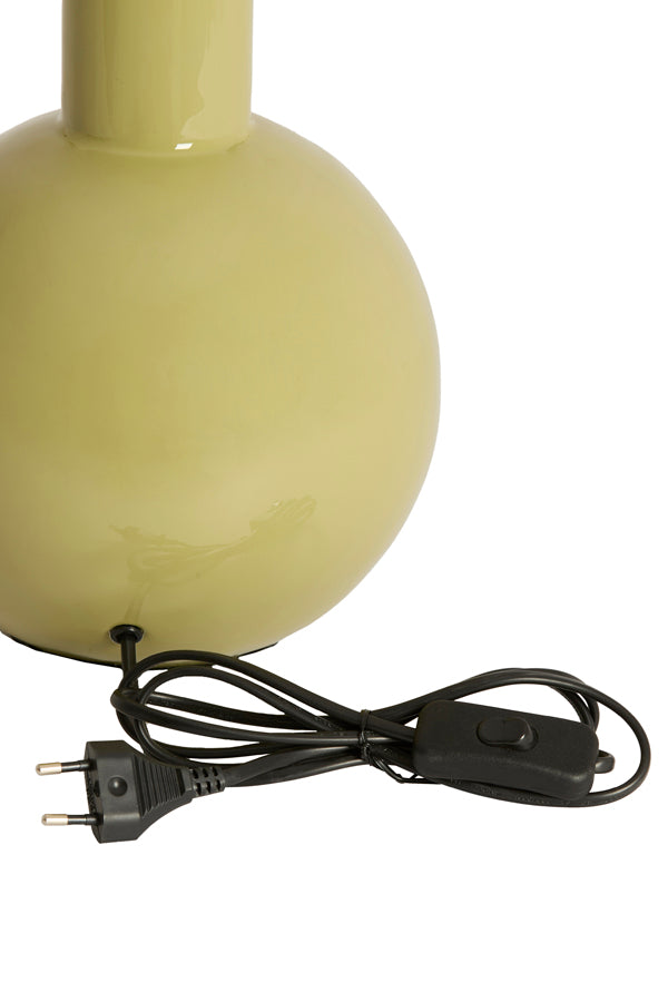 Lamp base 19,5x38,5 cm BENAO shiny olive green