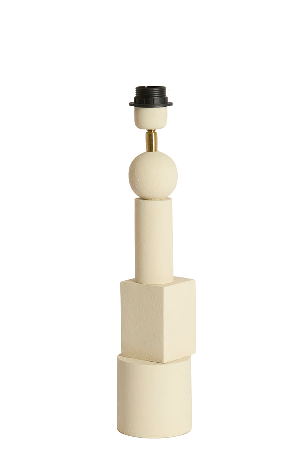 Lamp base 10x40,50 cm VIVIANE matt cream