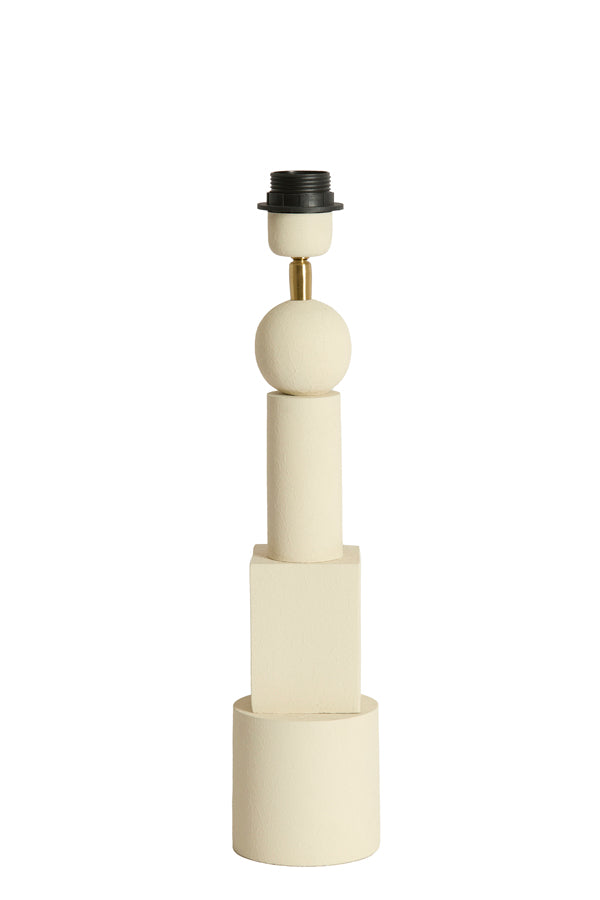 Lamp base 10x40,50 cm VIVIANE matt cream