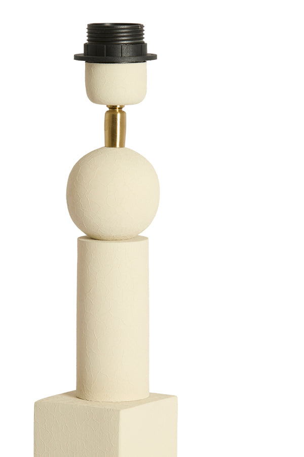 Lamp base 10x40,50 cm VIVIANE matt cream