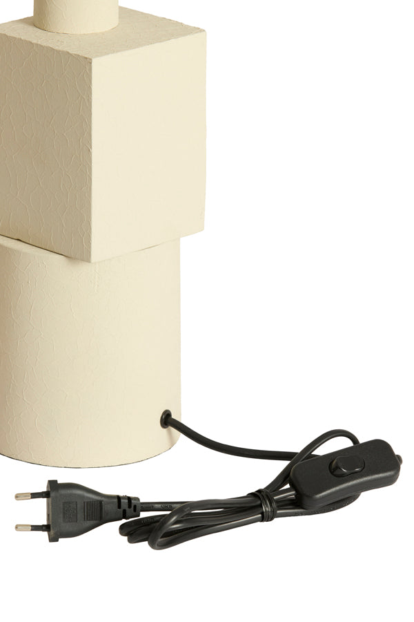 Lamp base 10x40,50 cm VIVIANE matt cream