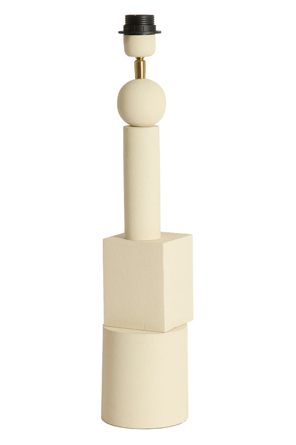 Lamp base 13x50 cm VIVIANE matt cream