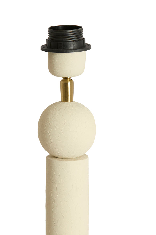 Lamp base 13x50 cm VIVIANE matt cream
