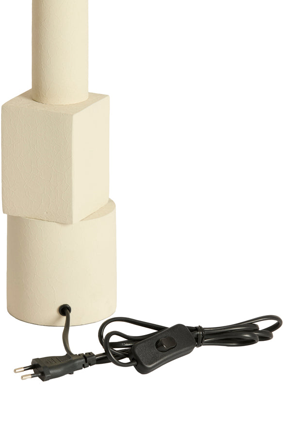 Lamp base 13x50 cm VIVIANE matt cream