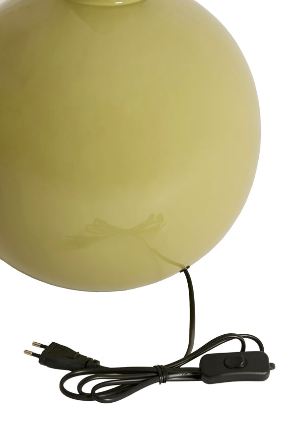 Lamp base 31x53 cm BENAO shiny olive green
