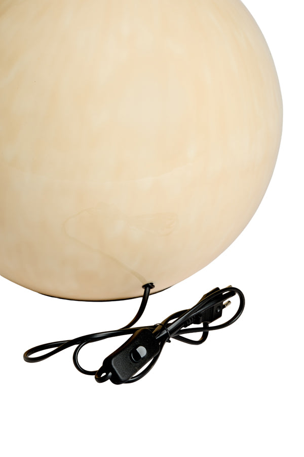 Lamp base 25,5x33 cm BENU shiny light pink-cream