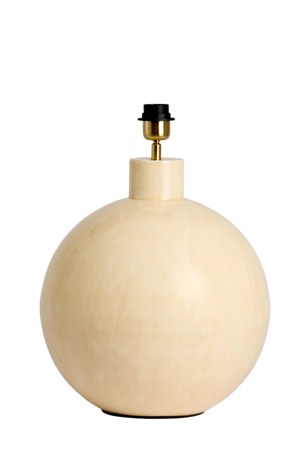 Lamp base 34,5x41,5 cm BENU shiny light pink-cream