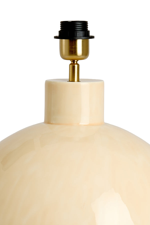 Lamp base 34,5x41,5 cm BENU shiny light pink-cream